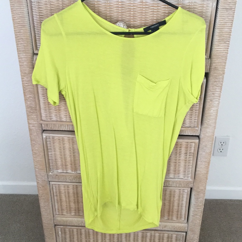 Forever 21 Tunic Lime Green